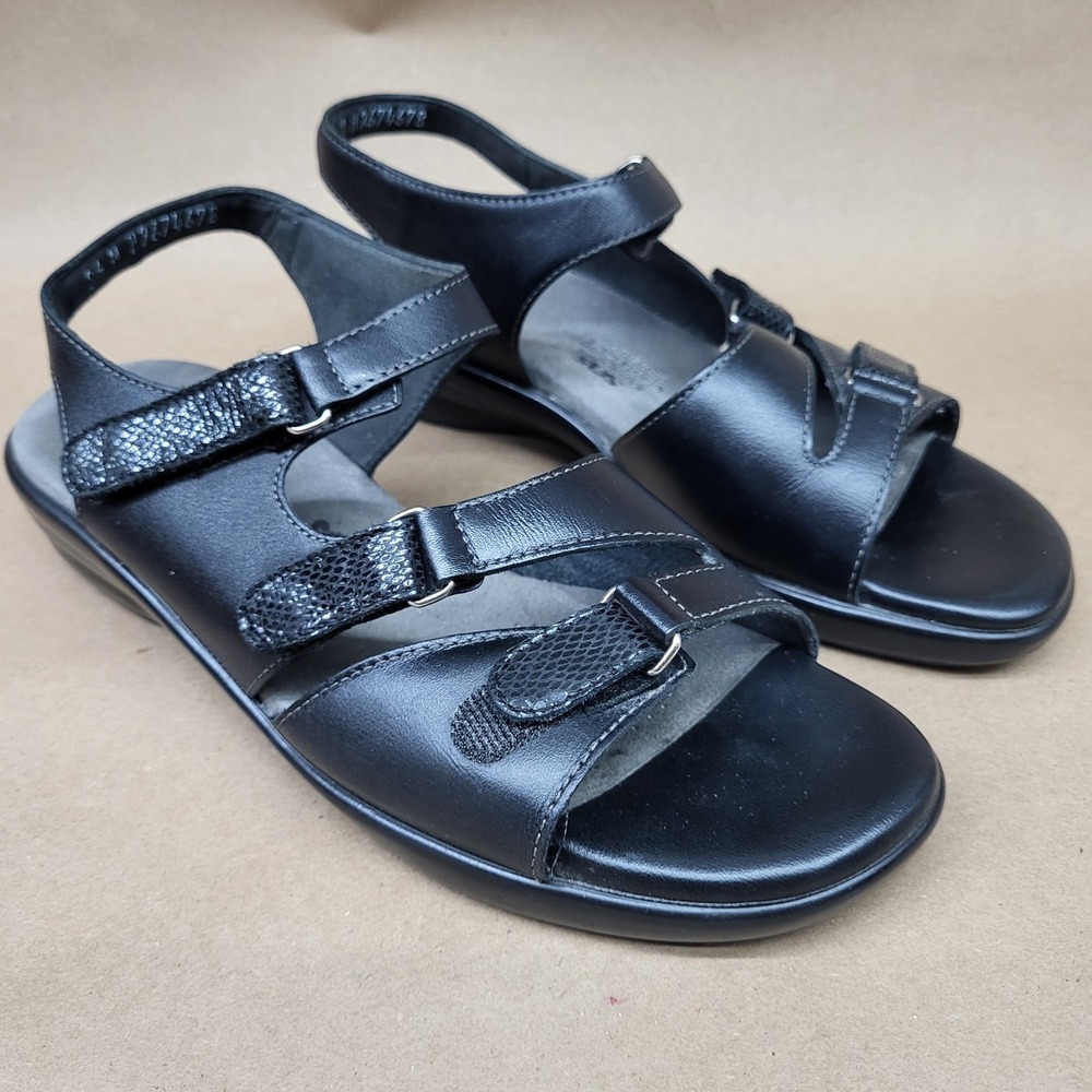 SAS Tripad (Sz 8.5 M) Comfort Tabby Slingback Black Sandal Women's